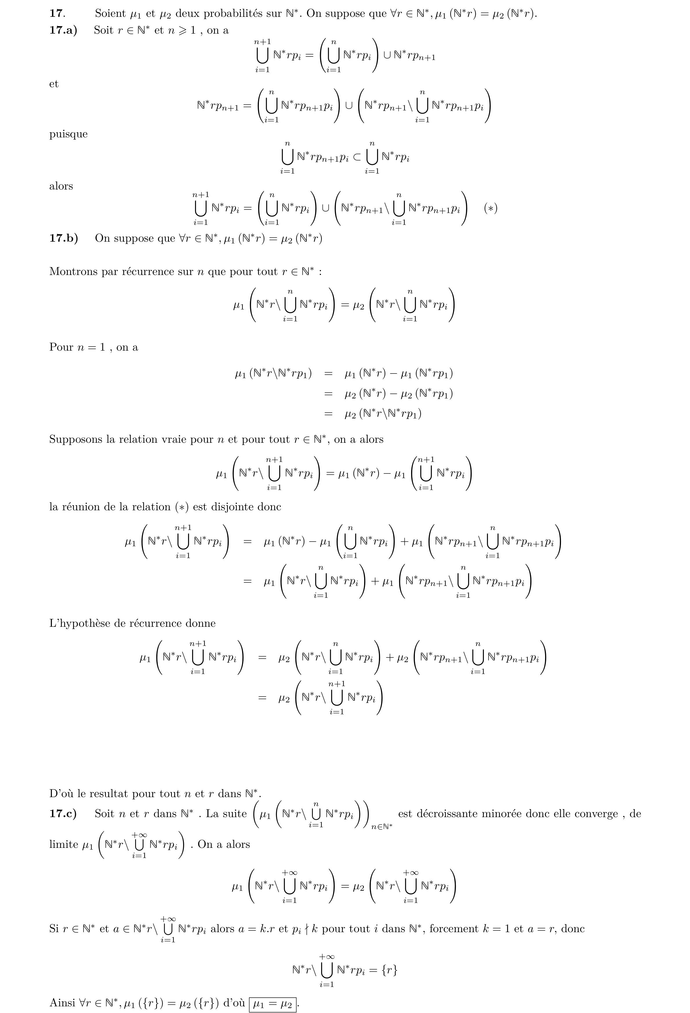 Corrigé X-ENS MP 2022 Maths B